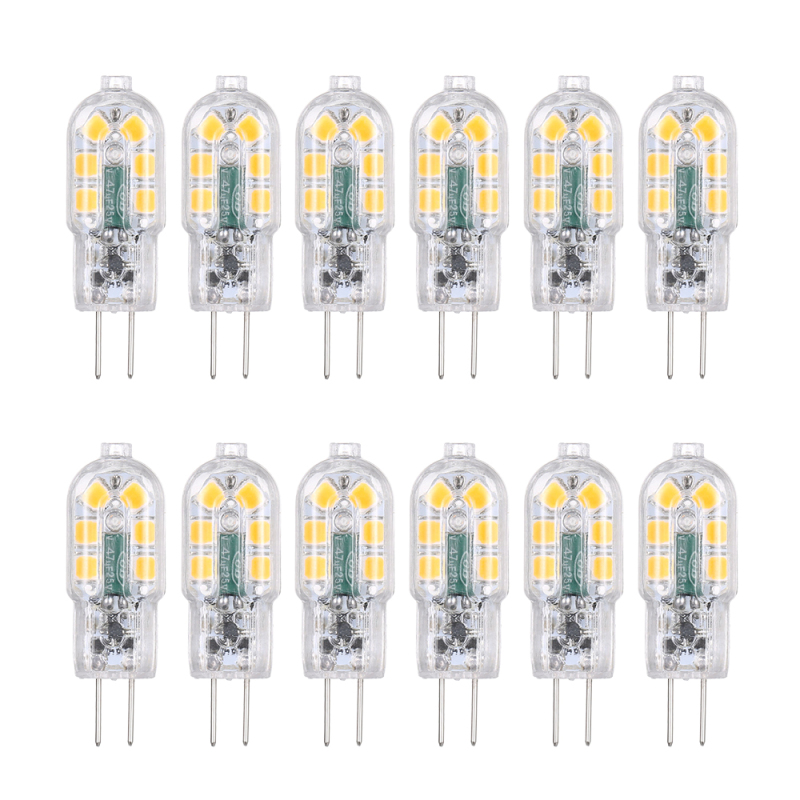 G4 12v 3w Led-lampe, Entspricht 30w Halogen, Energiesparend, 2-pin-sockel, 160 Lm, Nicht Dimmbar, Flimmerfrei, 12er-packung (warmweiß 3000k)