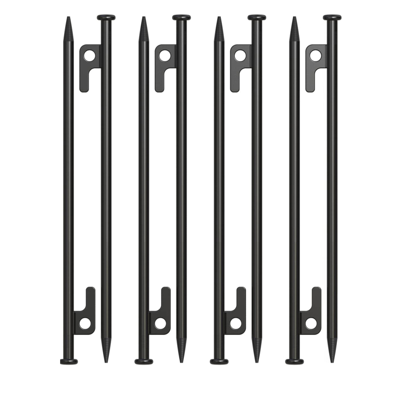 Set Mit 8 Robusten Metall-zeltheringen Für Camping, Aus Stahl, 30 Cm (12 Zoll), Unzerbrechlich Und Unflexibel.