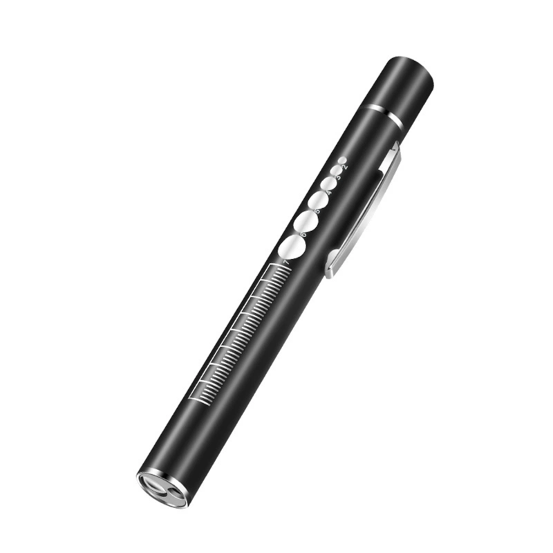 Wiederaufladbare, Tragbare Stiftlampe Mit Zwei Lichtquellen Für Ärzte Und Pflegekräfte, Aus Edelstahl, Mit Gelben Und Weißen Leds, 2-in-1