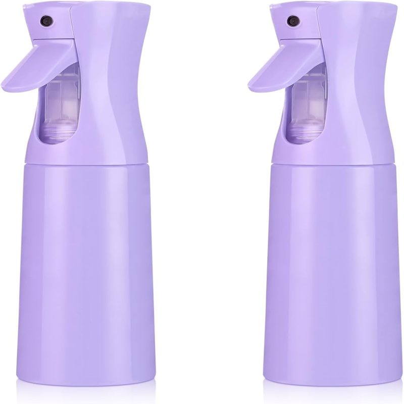 Sprühflasche Mit Kontinuierlichem Sprühstrahl (300 Ml, Lila) – 2er-pack Für Haare Und Pflanzen