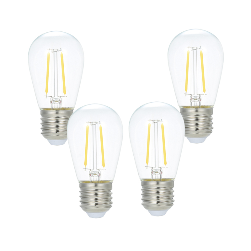 220–240 V Ac, Dimmbare 2-w-led-lampen, 4er-pack, E27-sockel, Warmweiß, Für Lichterketten, Wohnzimmer, Esszimmer, Restaurant