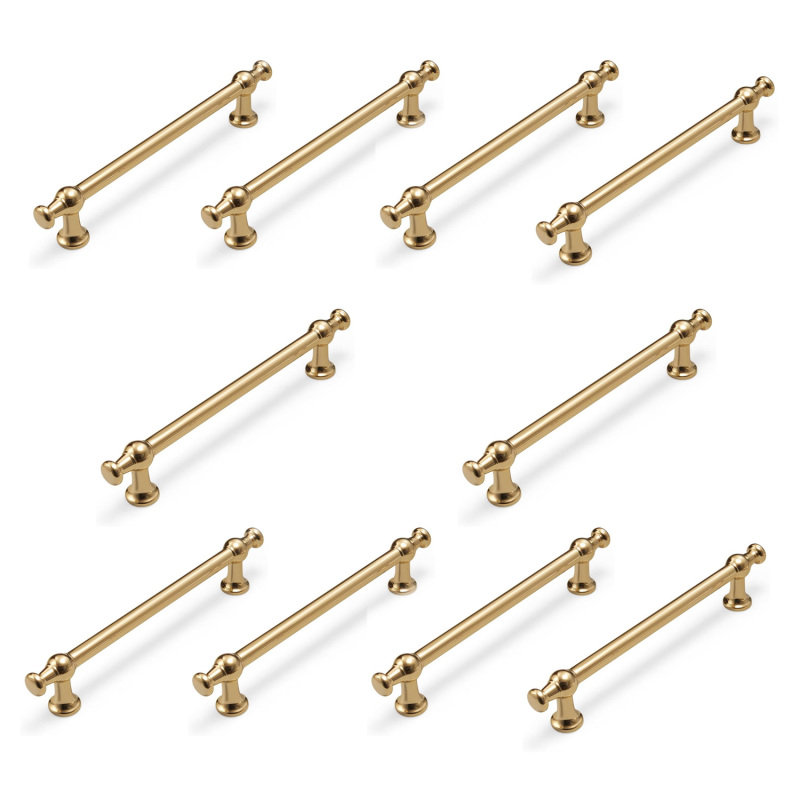 128 Mm (10,5 Zoll) Großer Goldener Schubladengriff Für Küchen-, Schlafzimmer-, Badezimmer- Oder Büroschränke.