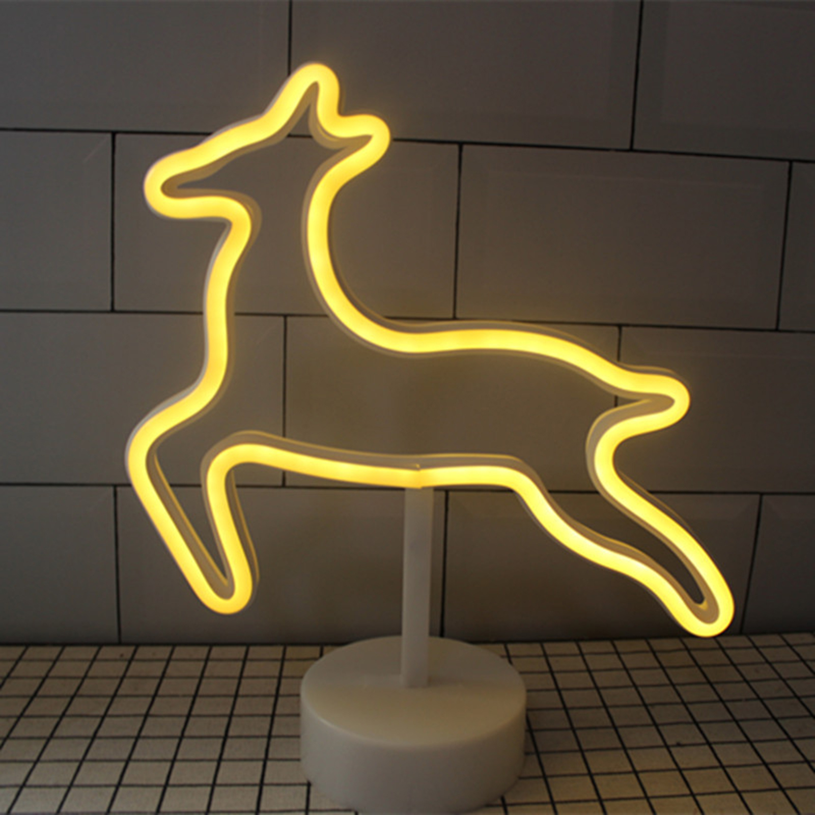 Veilleuse Design Mignonne, Lampe De Chevet, Fonctionne Avec 3 Piles Aa, Alimentation Usb, Portable, Pour La Décoration Intérieure, Cadeau D'Anniversaire.