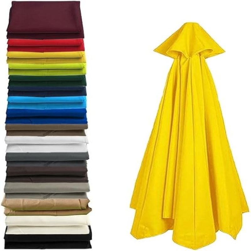 Ersatzdach Für Einen 3,35 M (11 Ft) Großen, 8-rippigen Freiarmschirm Aus Uv-beständigem Polyester, Für Terrasse, Garten Oder Hof (gelb)