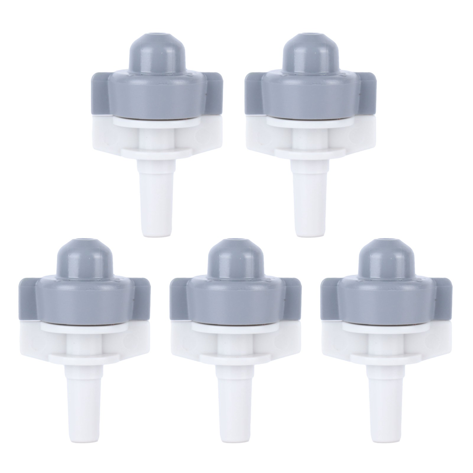 Lot De 5 Têtes D'Arrosage Pour Jardinage, Buses D'Atomisation Durables Pour L'Agriculture, La Pelouse Et Le Jardin (gris)