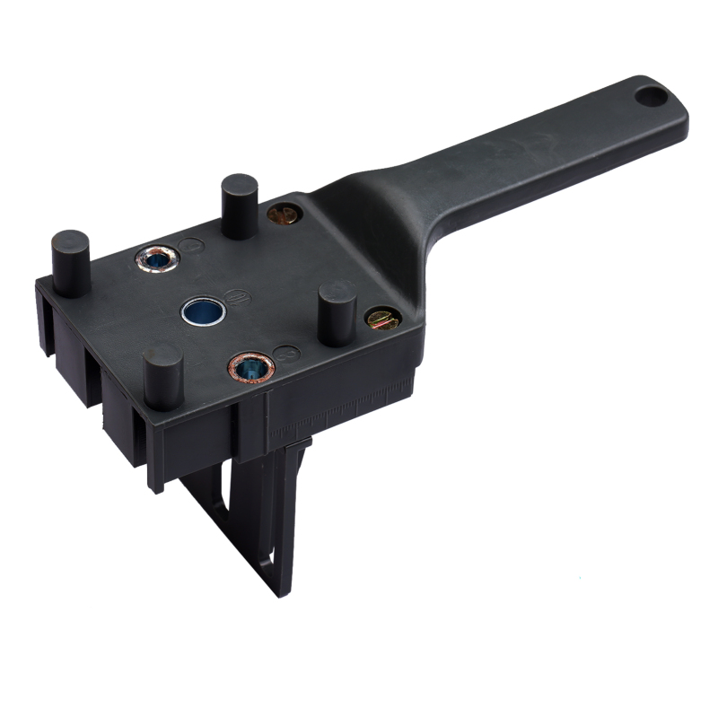 Schnellbohrvorrichtung Für Holzdübel, Aus Abs-kunststoff, Mit Bohrführung Und Grauer Metallhülse. Kompatibel Mit 6/8/10-mm-bohrern.