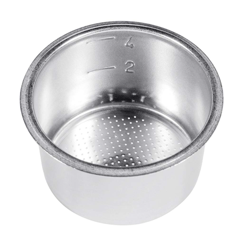 51 Mm Doppelwandiger Espressofilter Aus Edelstahl, Wiederverwendbares Zubehör Für Kaffeemaschinen, Langlebig Und Leicht Zu Reinigen, Kompatibel Mit Den Meisten Kaffeemaschinen.