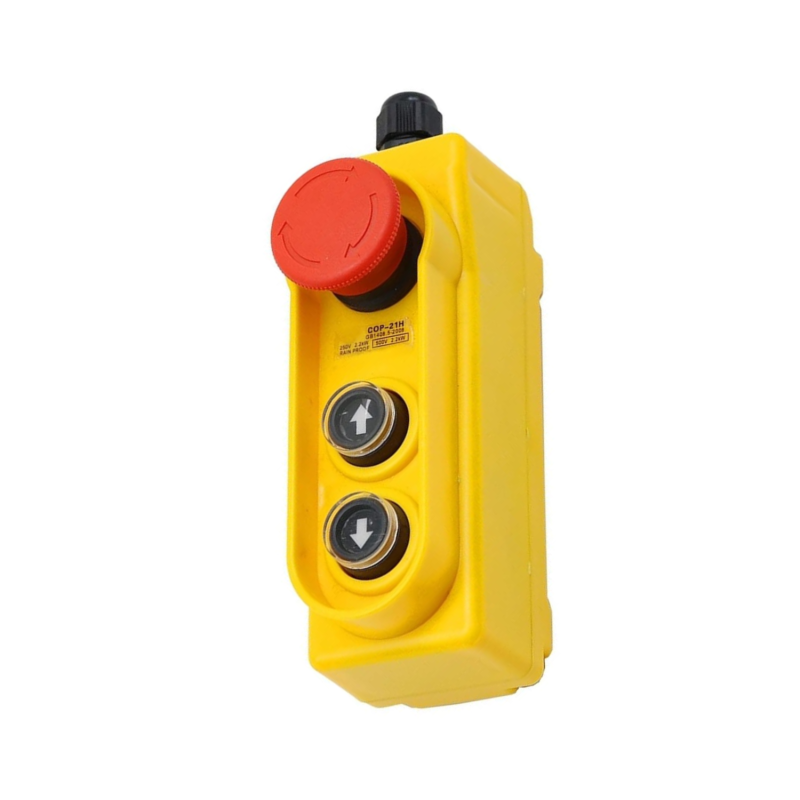 Hebeknopfschalter Für Elektrokettenzug, Wasserdichtes Gehäuse, Not-aus-taster, 2,2 Kw, 220 V