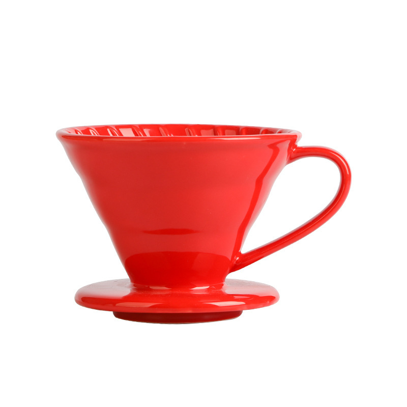Keramik-kaffeefilter Für Langsames Brühen, Intensive Aromen, 1 Tasse (rot)