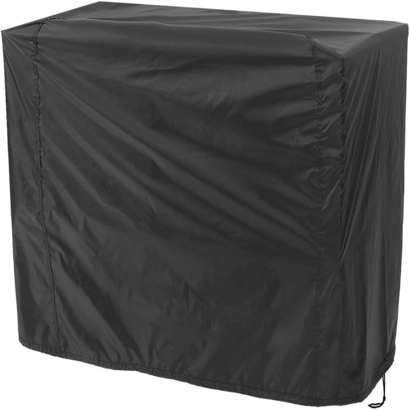 Wasserdichte Grillabdeckung Aus Polyester Für Garten Oder Terrasse, Kompatibel Mit Weber Und Anderen (90 X 76 X 63 Cm, Schwarz)