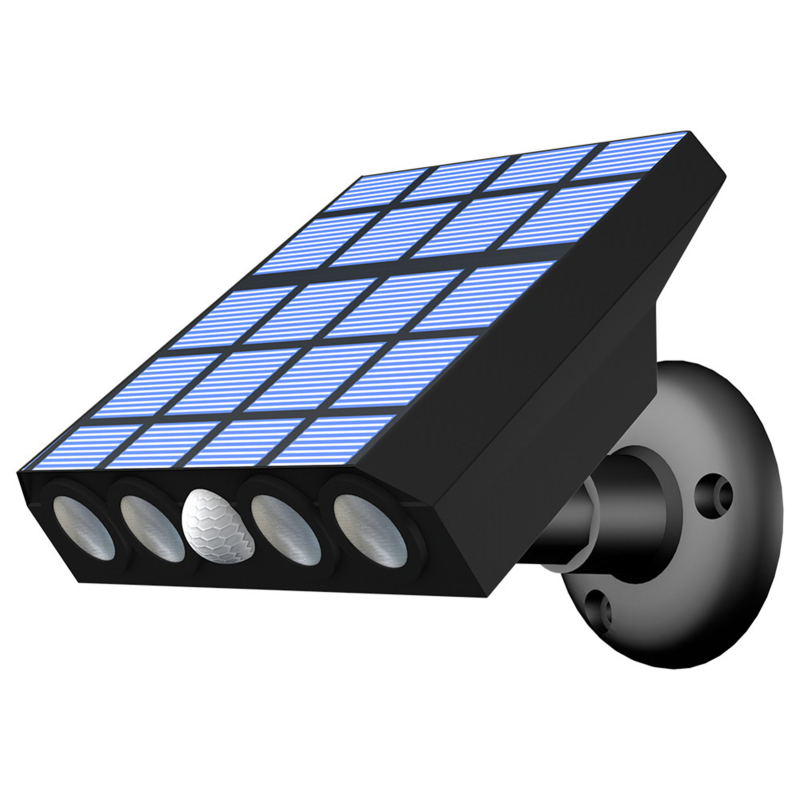 Solarleuchte Für Den Außenbereich Mit 4 Leds, Pir-bewegungsmelder, 3 Modi, Ip65 (wasserbeständig)