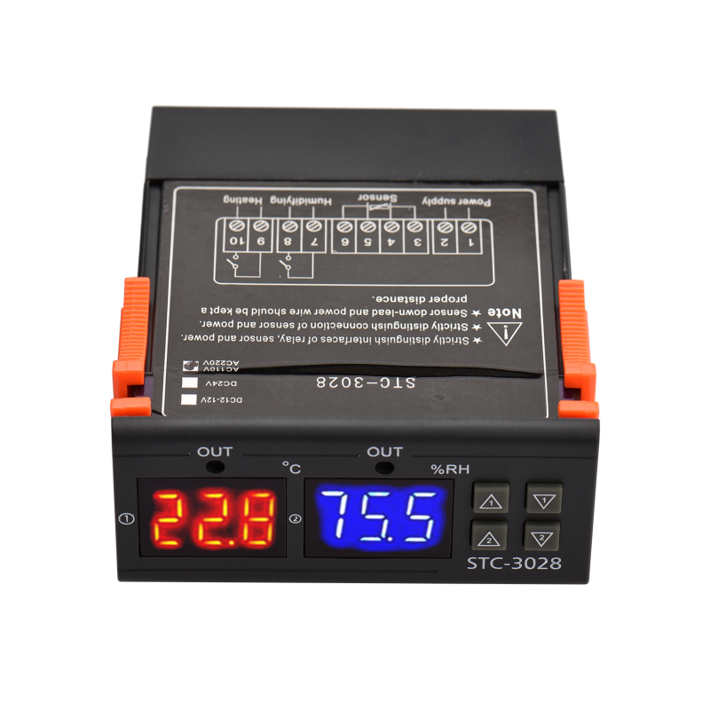 Stc-3028 Digitaler Temperaturregler, Intelligenter Regler, Ac 110220v, Heiz-/kühl-/befeuchtungs-/entfeuchtungs-/korrekturfunktionen