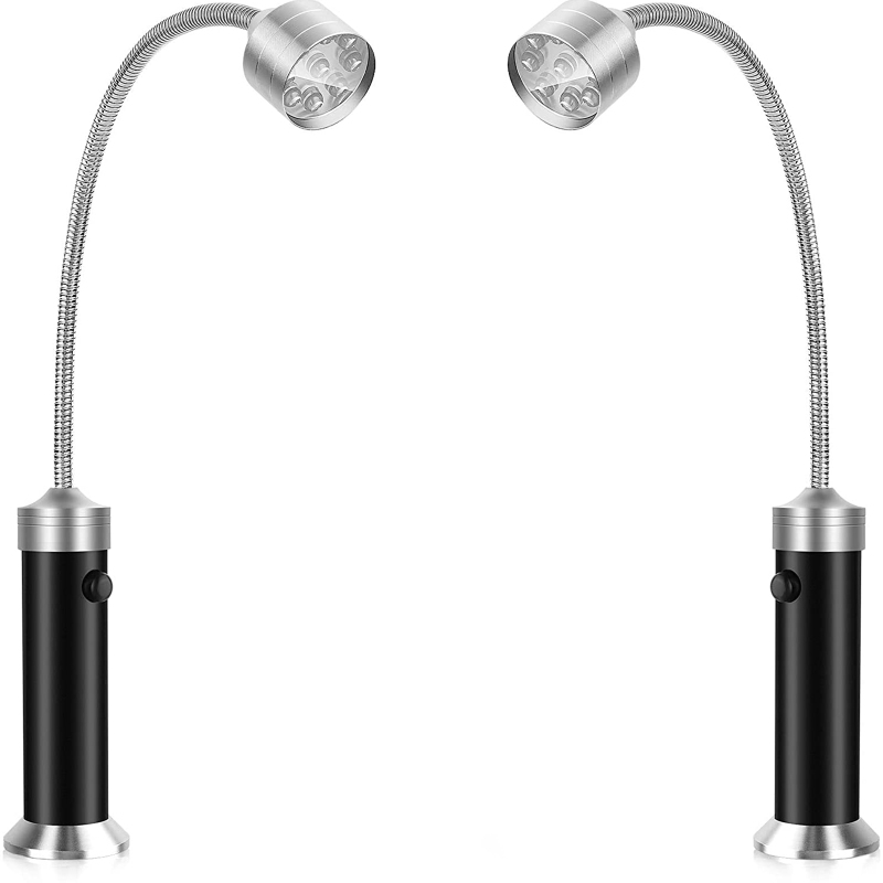 Led-grillleuchte, 360° Flexibel Mit Magnetfuß, Wasserdicht Und Hitzebeständig, 2 Stück