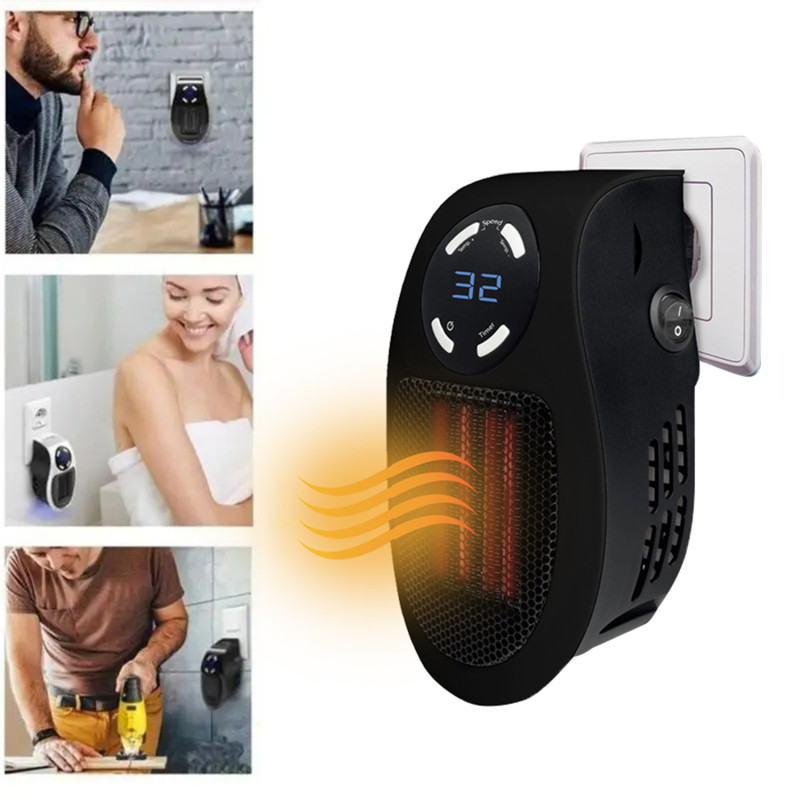 500-watt-heizgeräte Für Den Innenbereich, Tragbare Heizgeräte, Wandheizgeräte Mit Einstellbarem Thermostat Und Timer, Kleine Heizgeräte, Kleine Tragbare Heizgeräte