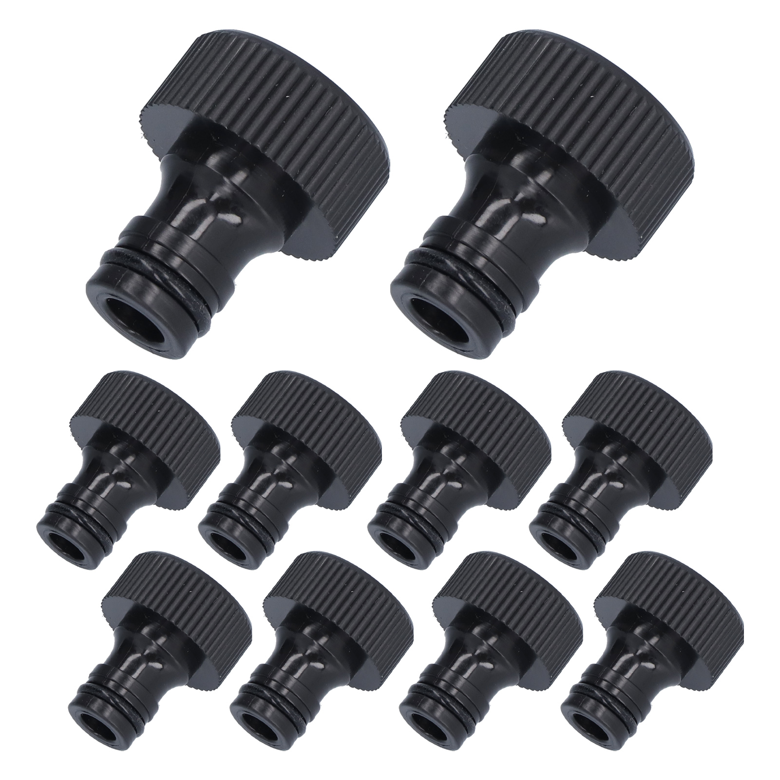 Lot De 10 Adaptateurs Filetés 15 Mm, Connecteurs De Tuyau D'Arrosage Étanches Et Résistants En Plastique Pour Cour Et Jardin, Filetage Femelle G3/4.