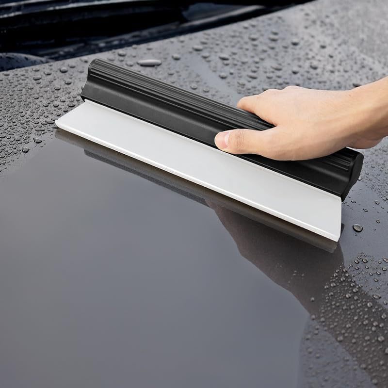 Professioneller 26,7 Cm (10,5 Zoll) Langer Doppelklingen-silikonabzieher Zur Reinigung Von Fenstern, Autos Und Haushalten, Schnelltrocknend, Mit T-griff