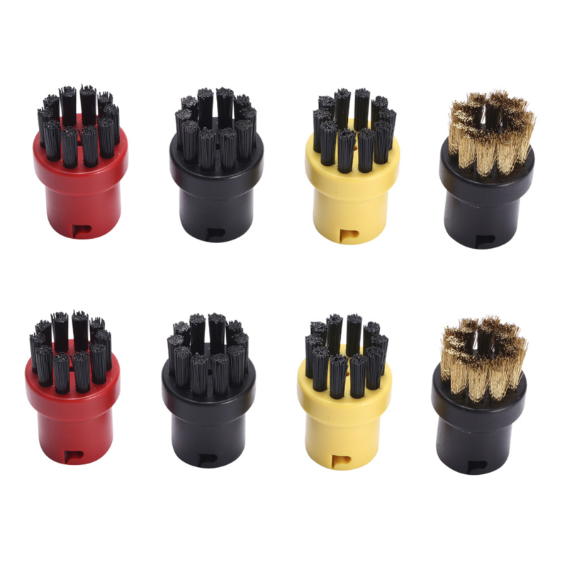 Set Mit 8 Rundbürsten Für Dampfreiniger, Inklusive Reinigungsaufsätzen Und Ersatzteilen Für Kärcher Sc1, Sc2, Sc3, Sc4, Sc5, Sc7 Und Ctk10.