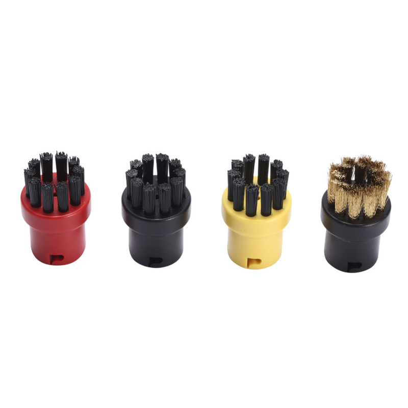 Set Mit 4 Rundbürsten Für Dampfreiniger, Inklusive Reinigungsaufsätzen Und Ersatzteilen Für Kärcher Sc1, Sc2, Sc3, Sc4, Sc5, Sc7 Und Ctk10.