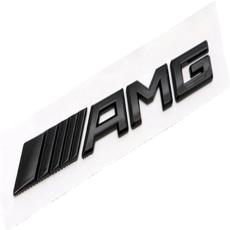 Chrom- Und Schwarze 3d-embleme Für C200 E300l G63 G500 G550 V8 Biturbo, Kofferraum-emblem-set (schwarz)