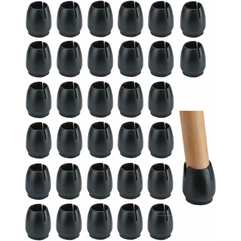 Schwarze Stuhlgleiter Aus Gummi
