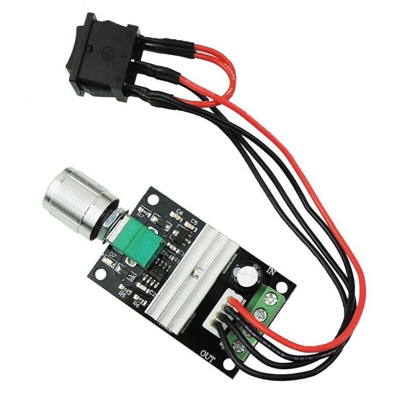 Drehzahlregler Für Gleichstrommotor 1203bb 6v 12v 24v 3a 80w, Einstellbar Durch Pulsweitenmodulation (pwm), Mit Wendeschalter.