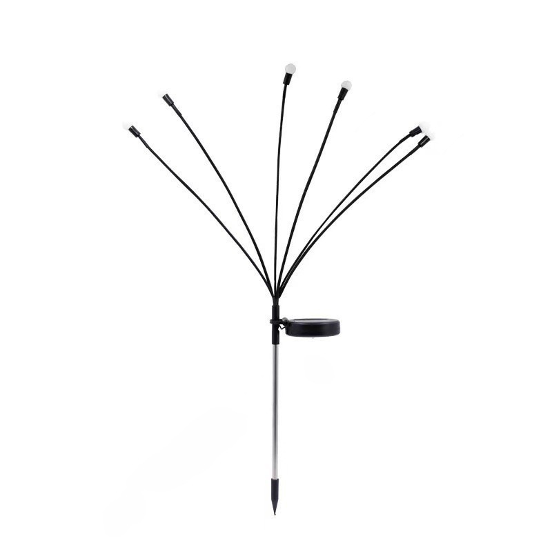 Lampe Solaire Luciole Transfrontalière, Décoration De Cour, Lampe De Pelouse, Lampe D'Ambiance Extérieure Pour Jardin, Petite Lampe Boule (lumière Blanche), Lampe Solaire Luciole À 8 Têtes