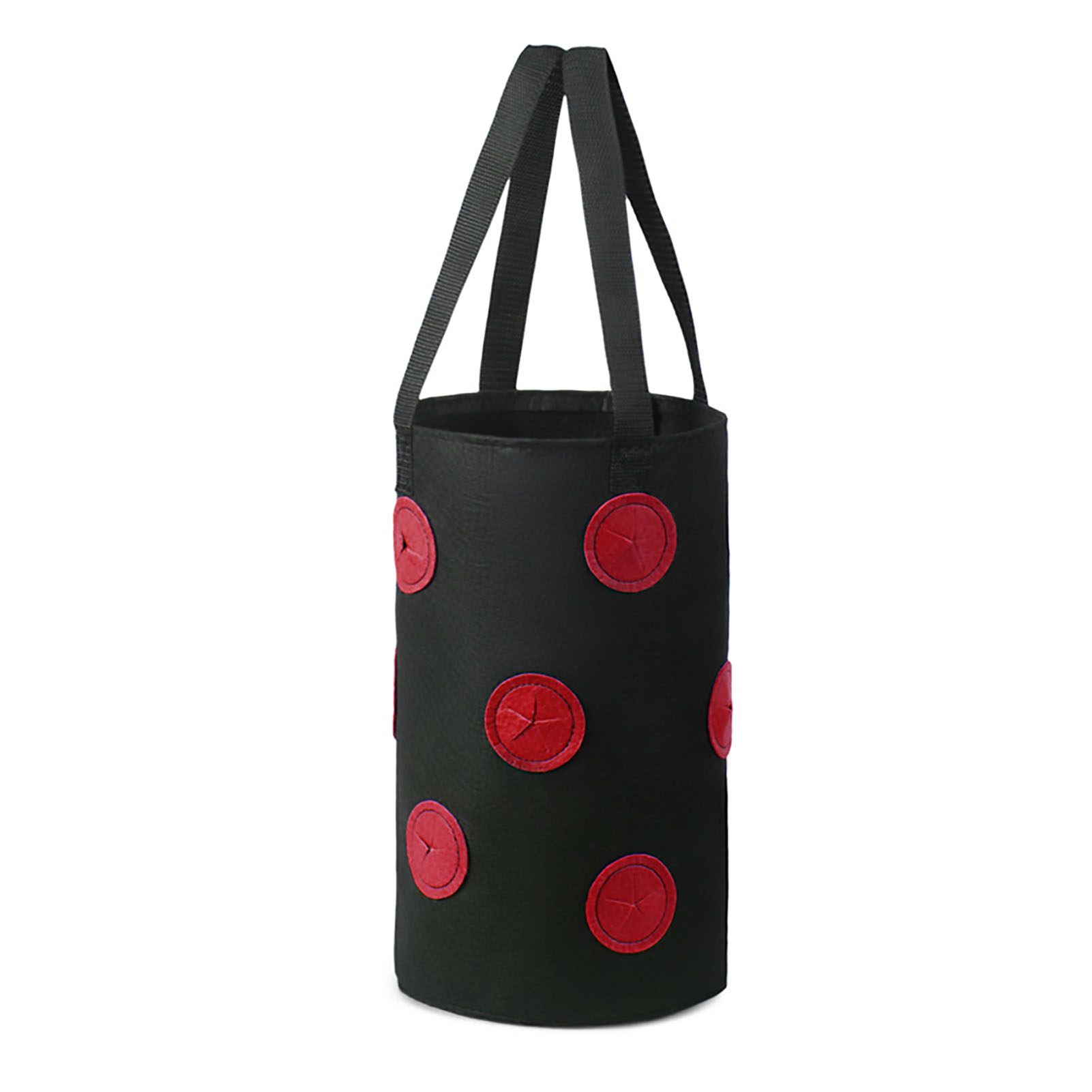 Sac À Fraises À Plusieurs Ouvertures, Sac De Plantation Suspendu Pour Fraisiers, Panier À Plantes Non Tissé De 3 Gallons (12 Trous)