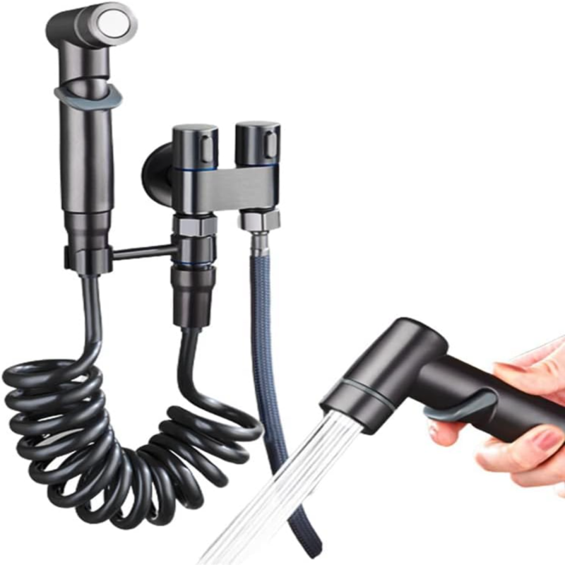 Venyaa 2-in-1 Kompakte Miniatur-doppelfunktions-dusch- Und Bidetarmatur Für Badezimmer - A