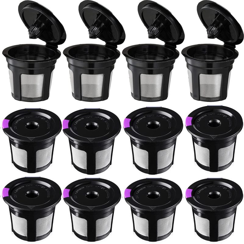 Packung Mit 12 Wiederverwendbaren K-cup-kapseln Für Keurig, Wiederverwendbarer Und Nachfüllbarer K-cup-kaffeefilter, Einzelne K-cup-kapsel Für Keurig 2.0 Und 1.0, Bpa-frei