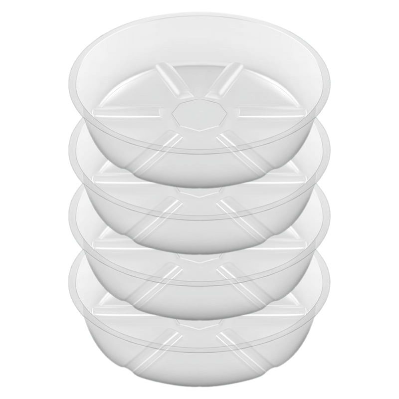 30 Cm Runde, Transparente Untertassen Aus Kunststoff (4er-set)