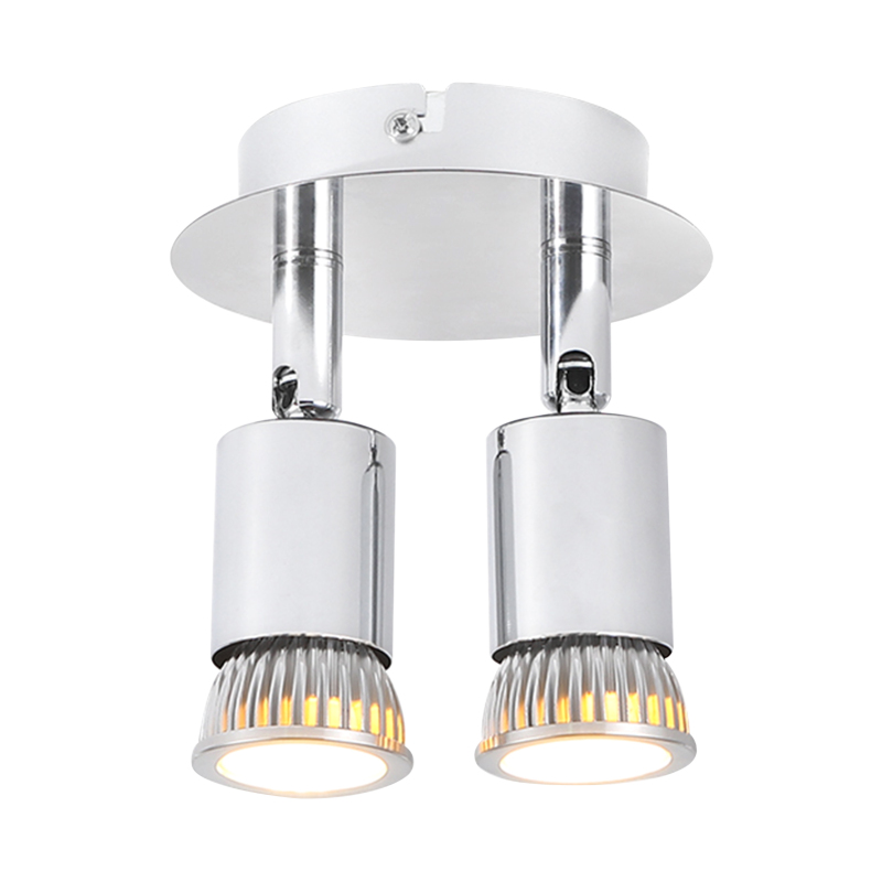 C85-265v Doppelkopf-wandleuchte, S-förmiger Strahler, Deckenleuchte Für Den Innenbereich, Gu10-fassung, Gerichtetes Licht, Einstellbarer Beleuchtungswinkel, Ideal Für Küche, Flur Oder Badezimmer.