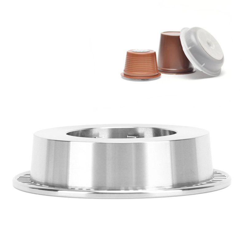 Wiederverwendbarer Und Praktischer Edelstahl-kaffeepad-adapter, Kompatibel Mit Vertuo Kaffeemaschinen (großes Format Auf Kleines Format).