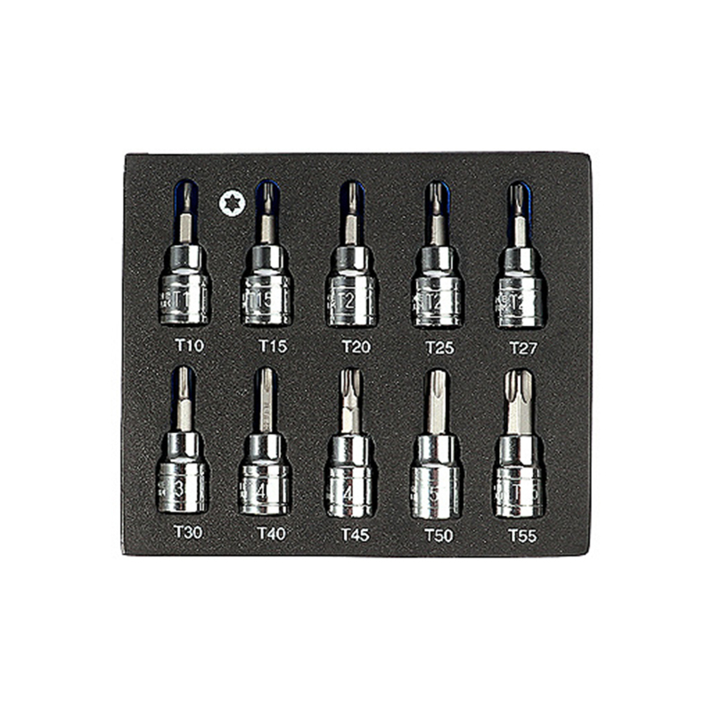 10-teiliger 3/8-zoll-torx-steckschlüsselsatz T10-15-20-25-27-30-40-45-50-55 Crv