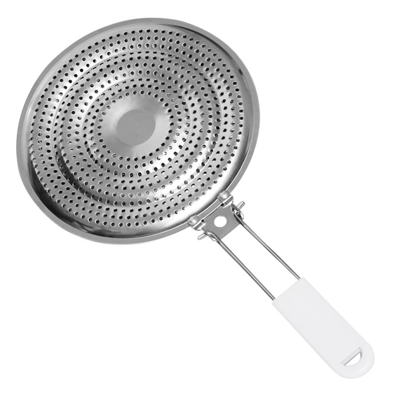 Universelle Wärmeleitplatte Aus Edelstahl, Flammenschutz, Hitzebeständiger Griff (für Gas-, Elektro- Und Induktionskochfelder)