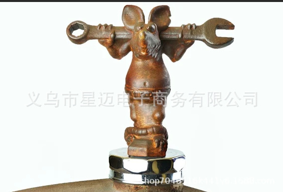 Cross Border New Rod The Mechanic - Housse Décorative En Résine Argentée Pour Hot Rod/rod