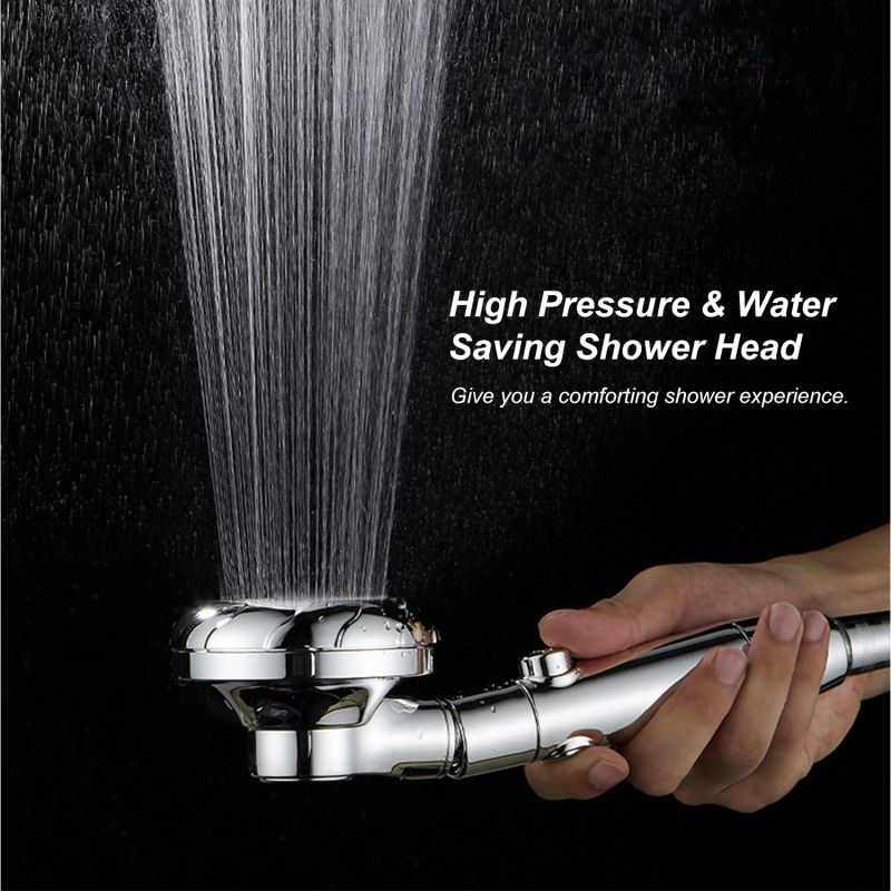 Hochdruck-handbrausekopf Mit 3 Düsen, Ein-/ausschalter Und Pausenfunktion, Wassersparend, G1/2, Verstellbar, Für Bad Und Badewanne.