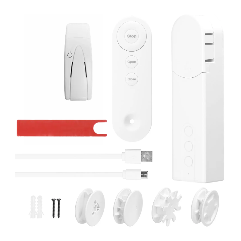 Tuya Wifi Kugellager-vorhangmotor, Automatisches Öffnen, App-steuerung, Timer, Temperaturerkennung (kompatibel Mit Rollos)