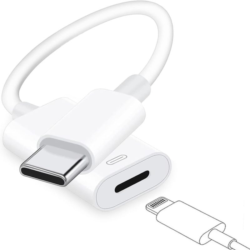Usb-c-auf-lightning-audioadapter Für Iphone 15 Pro Max Und 15 Plus, Kopfhörerkonverter (kompatibel Mit Ipad Pro, Air, Mini, Macbook)