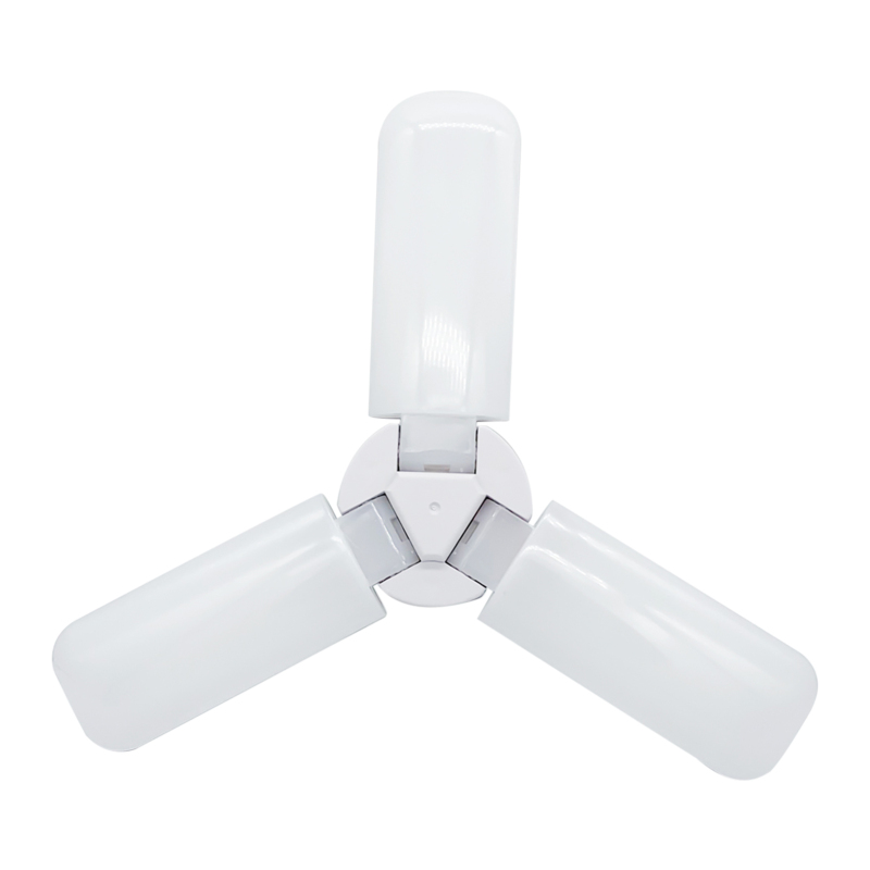 Led-deckenleuchte, 6000 Lm, 6500 K, E27/e26-sockel, 3 Verstellbare Paneele (für Garagen, Werkstätten)