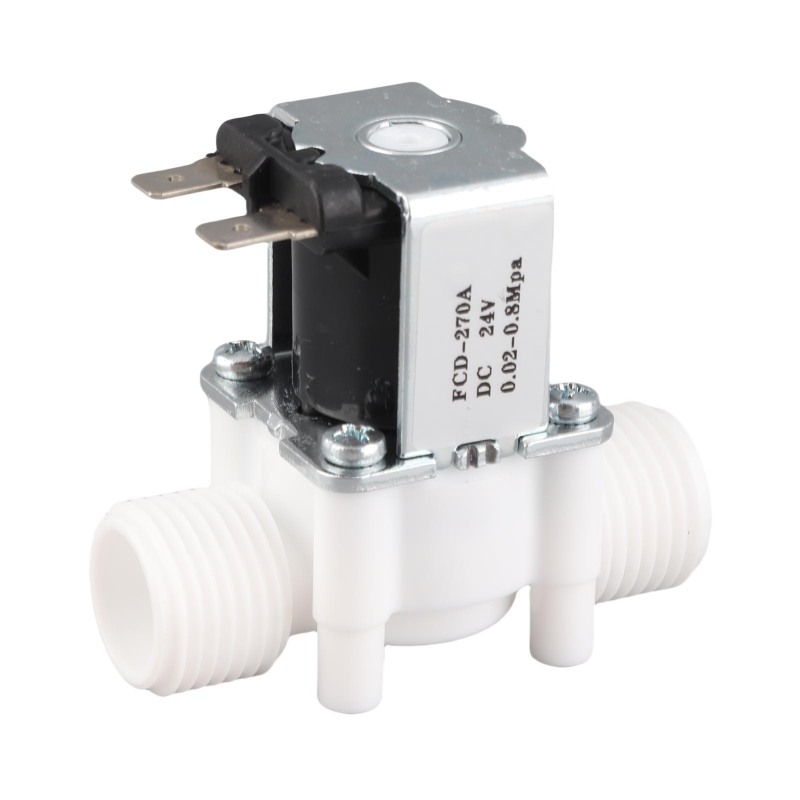 G1/2 Nc Kunststoff-magnetventil, Normalerweise Geschlossen, Für Wasserversorgung, 220–240 V Wechselstrom