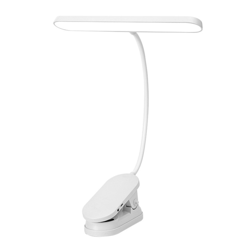 Led-schreibtischlampe, Kreative Klemmlampe Fürs Schlafzimmer, Augenschonende Leselampe Fürs Bett Für Studenten, Kleine Wiederaufladbare Und Netzbetriebene Lampe Für Studentenwohnheime