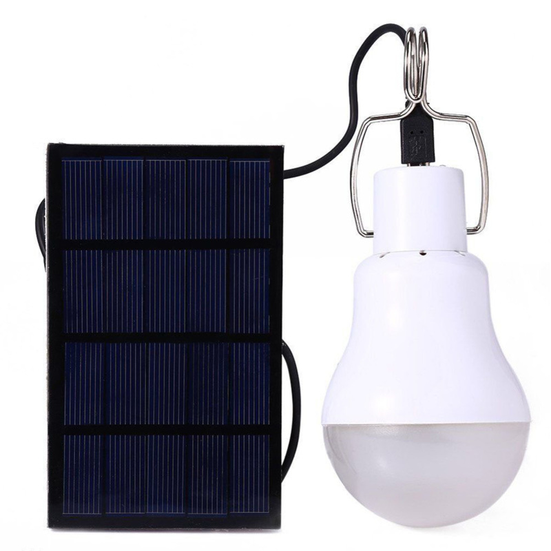 Wiederaufladbare, Weiße Led-solar-lampe, Tragbare Solarlampe Für Den Außenbereich Zum Campen, Angeln Und Für Notfälle In Der Nacht.