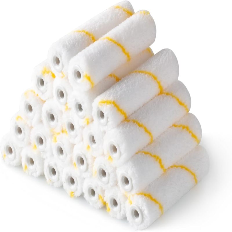 Set Mit 24 Mikrofaser-farbrollern, 10 Cm (4 Zoll), Heimwerker-malerwerkzeug