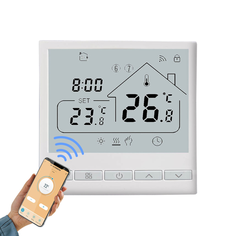 Programmierbarer 3a-wlan-smart-thermostat Für Warmwasserbereitung, Sprachsteuerung, Einfache Installation, Lcd-bildschirm (google-kompatibel)