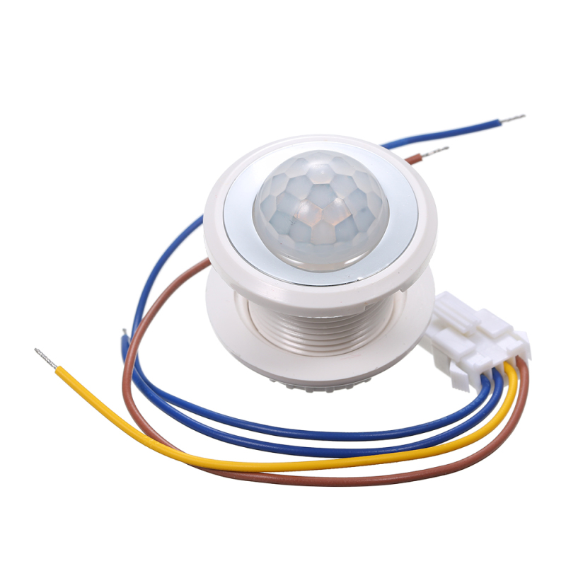 Mini-pir-bewegungsmelder, Ac 100–265 V, Max. 40 W, 3 Empfindlichkeitsstufen, Einstellbare Zeitverzögerung, Helligkeitsregelung