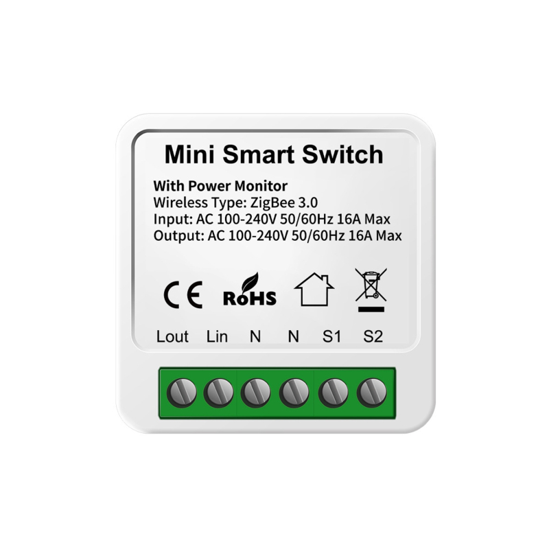 Tuya Zigbee 3.0 Smart-schalter, Hausautomation, 2-wege, Ac 100–240 V, 16 A