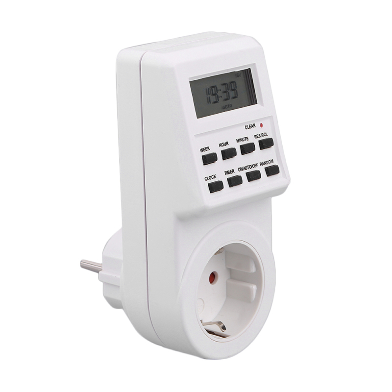 Multifunktionale Programmierbare Steckdose Mit Timer, Uhr Und Sommerzeitfunktion