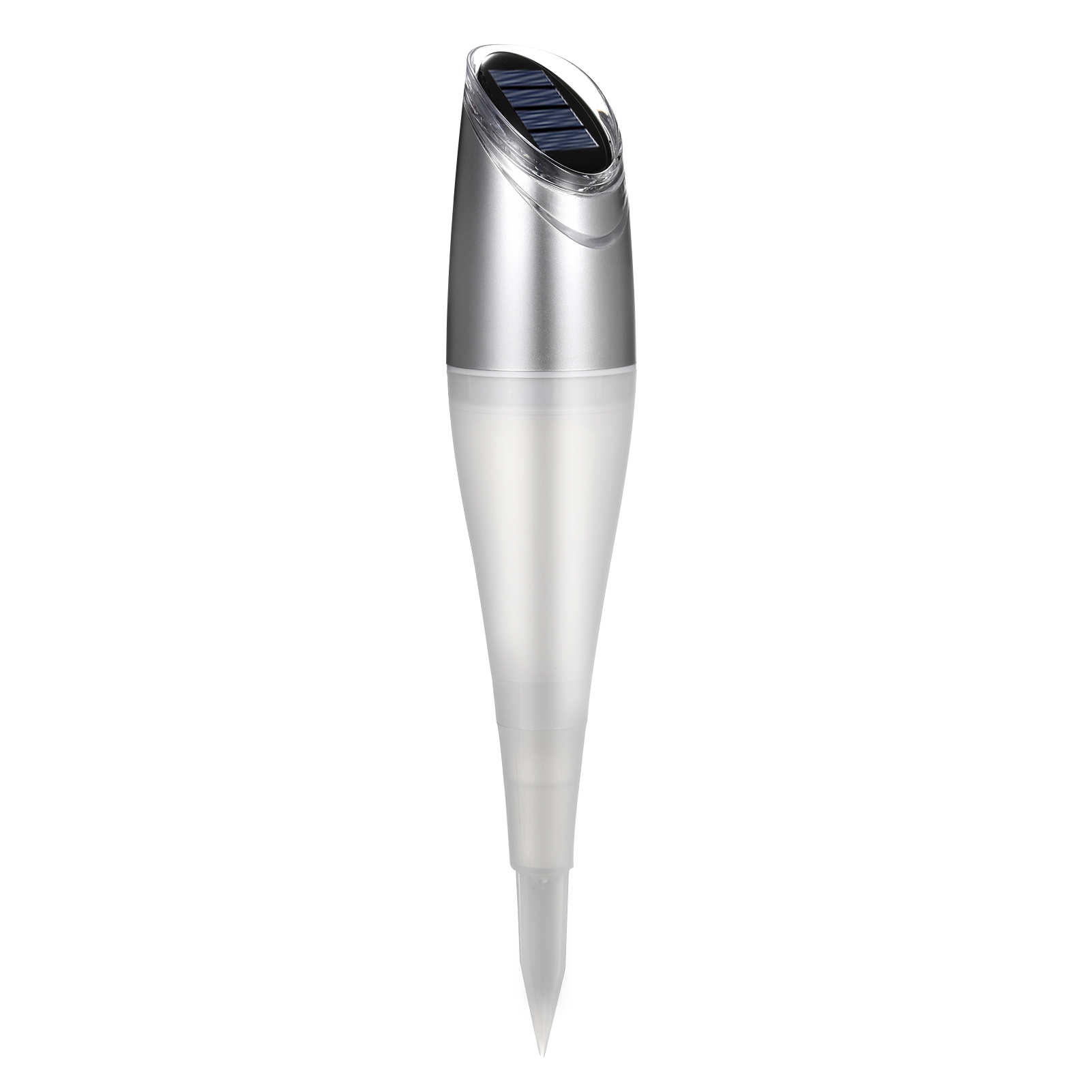 Lampe Solaire Led À Piquer Pour Jardin, Terrasse, Allée, Cour. Contrôle Précis De La Luminosité / Étanchéité Ip65 / Batterie Rechargeable Intégrée De 400 Mah.