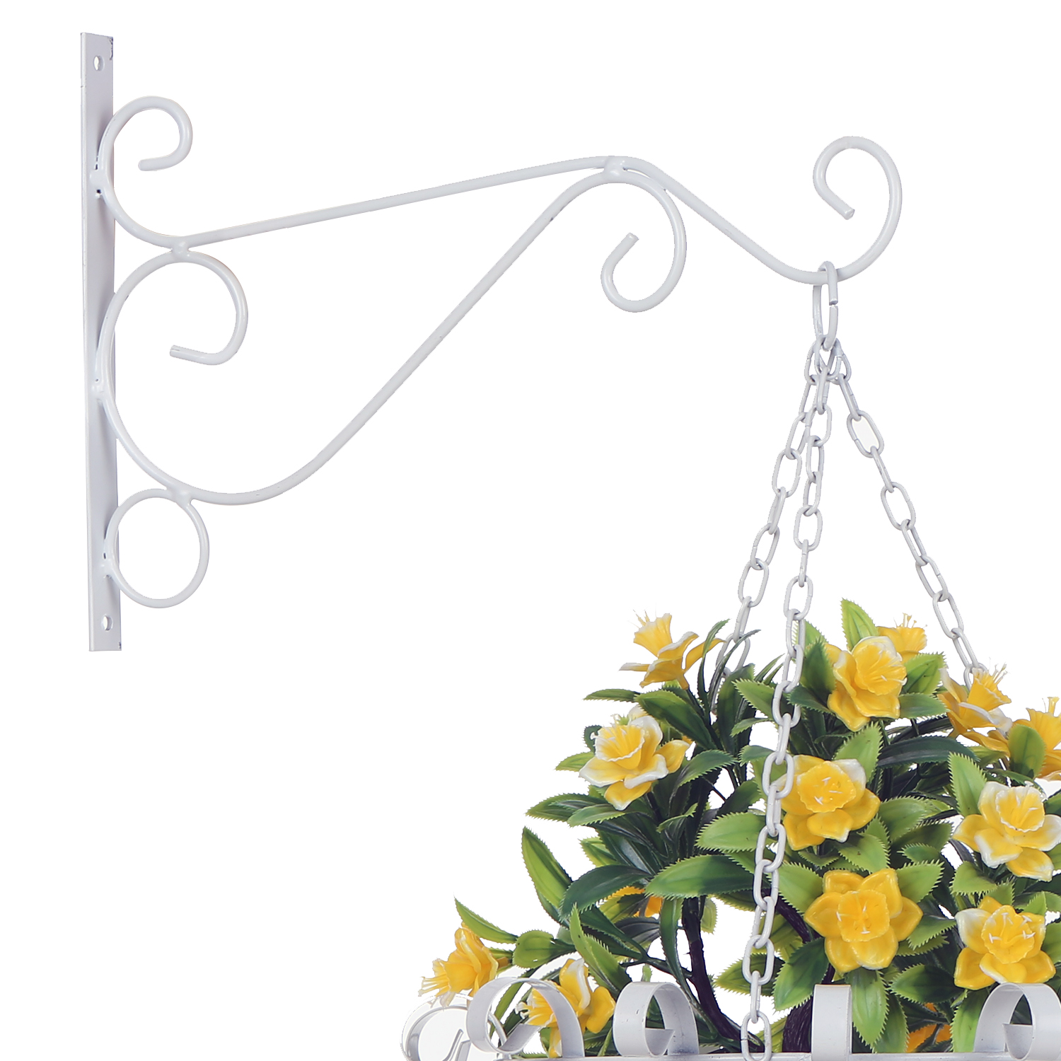Crochets Muraux Décoratifs En Fer Pour Plantes Suspendues, Supports Pour Jardinières D'Intérieur Et D'Extérieur, Mangeoires À Oiseaux, Lanternes, Carillons Éoliens Avec Vis