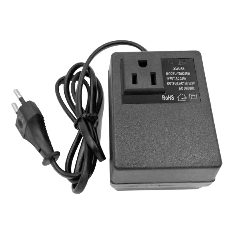 Intelligenter Und Effizienter Spannungswandler Für Den Heimgebrauch, 200 W, 220 V Ac Auf 110 V Ac, Reiseadapter